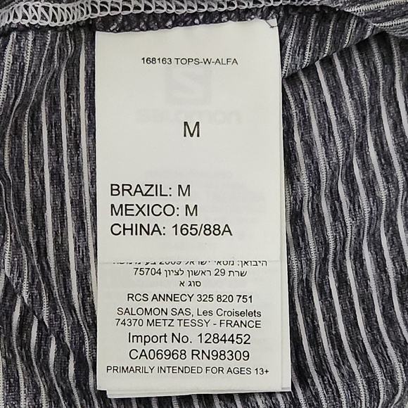 SALOMON Striped Performance Racerback Tank purple/grey – m - Picture 11 of 12